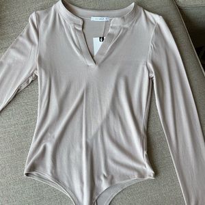 Reoria Long Sleeve Thong Bodysuit